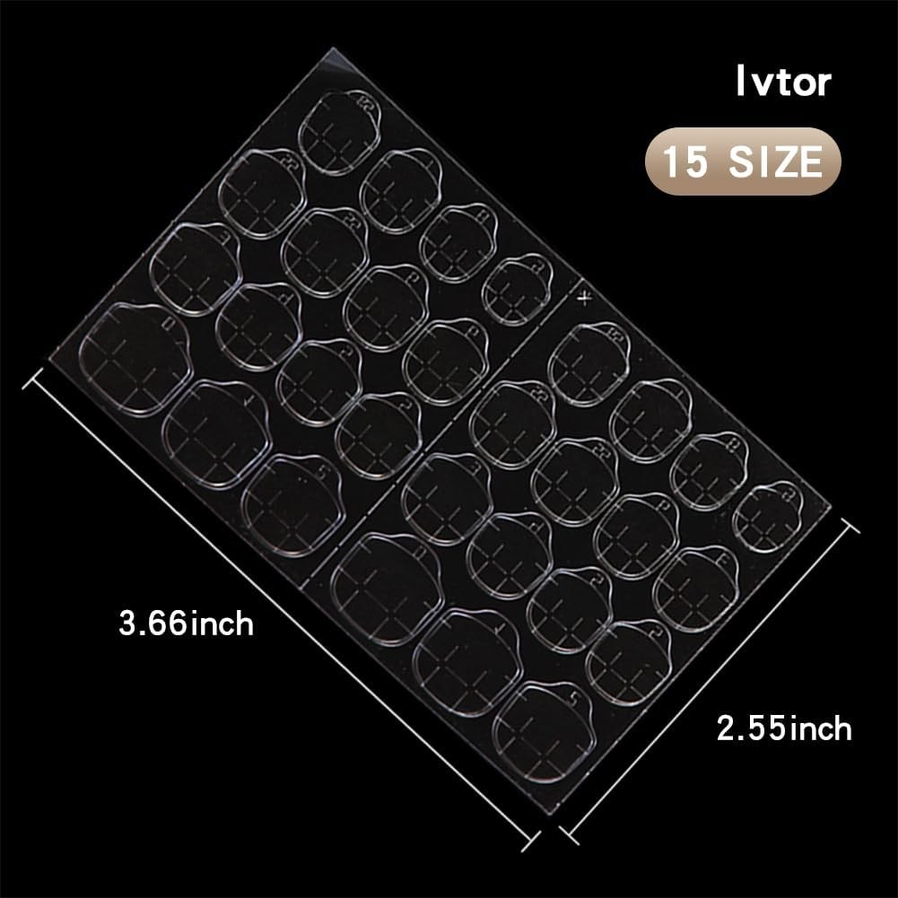 Ivtor 10 Sheets Nail Adhesive Tabs,Waterproof 1 Ounce (Pack of 10), Pink
