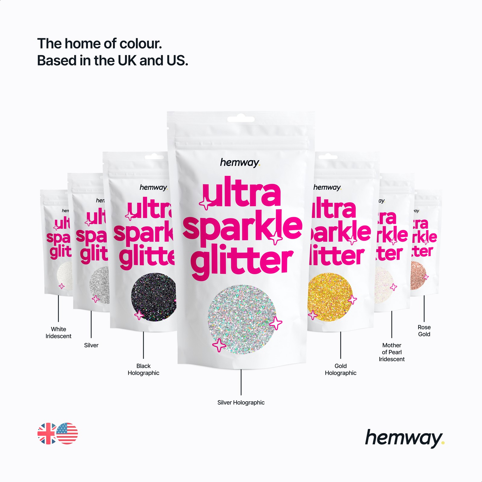 Hemway Ultra Sparkle Glitter Nail Face Body Eye Shadow FINE 1/64″ 0.015″ 0.4mm