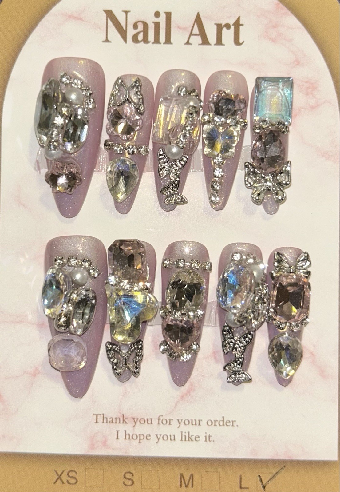 Bling Acrylic Press On Nails