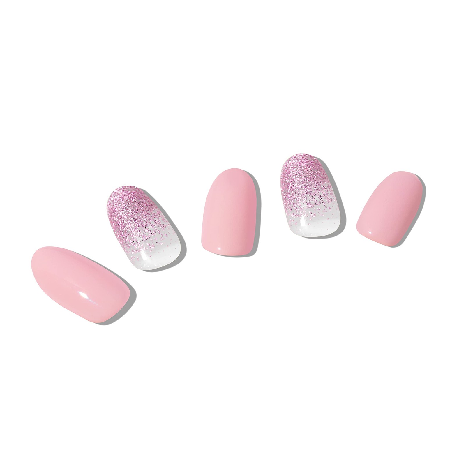 Hip Chic Nailed It Semi Cured Gel Nail Strips, Fabulous Pink