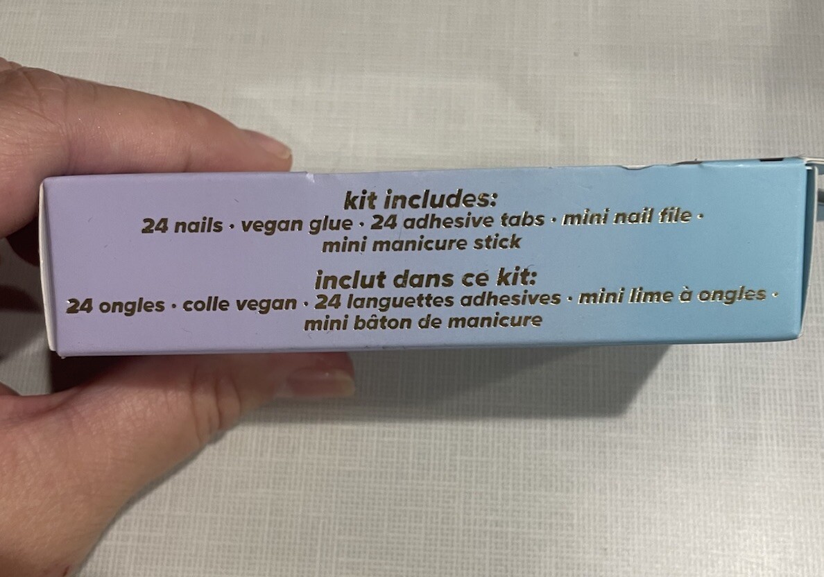 Lottie x Chaun Legend Stay Press’d french split 24 Press On Nails Vegan Glue