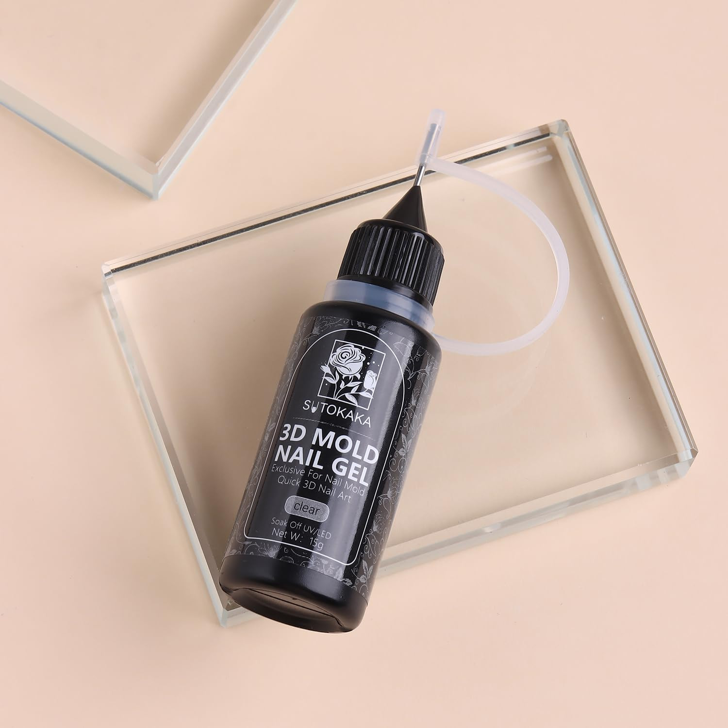 3D Clear Sculpting Gel for Nail Art – Quick Molding Gel for DIY Manicure