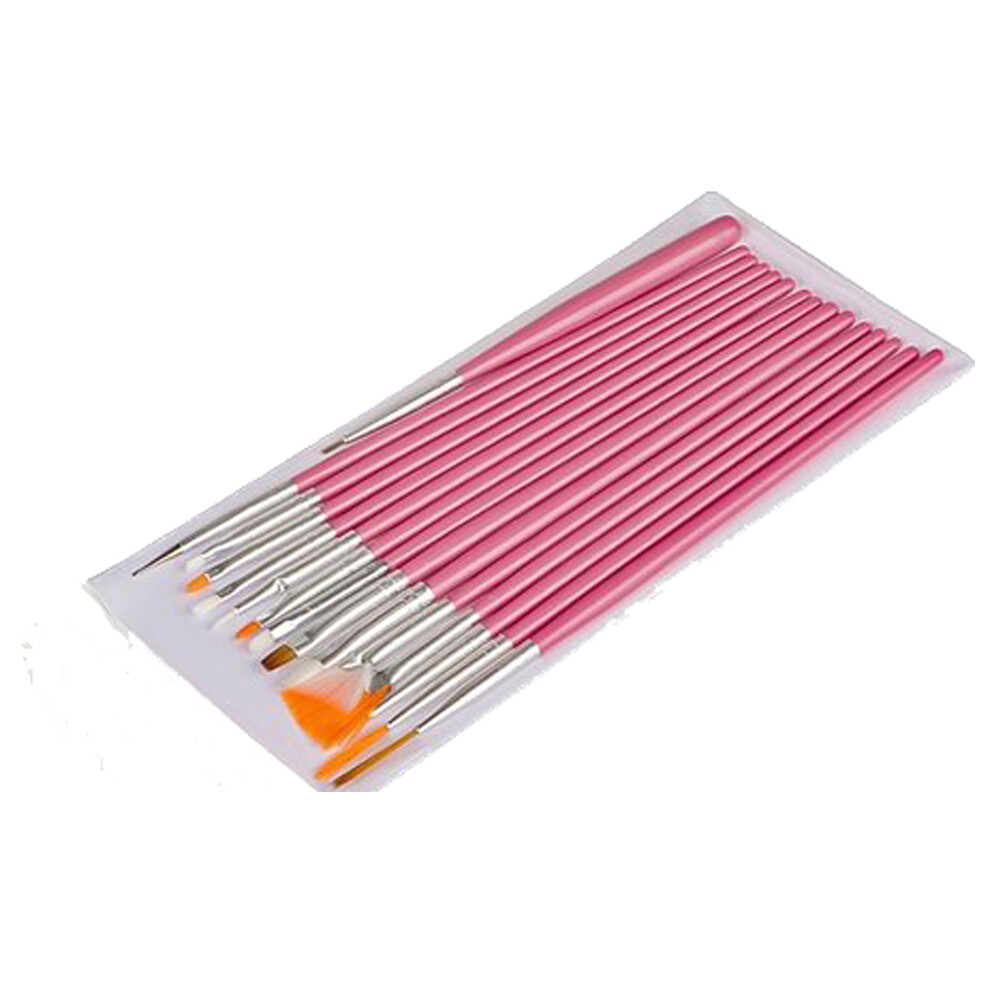 12Pcs Acrylic Nail Art Pen Tips UV Builder Gel Painting Brush Manicure Set Fast