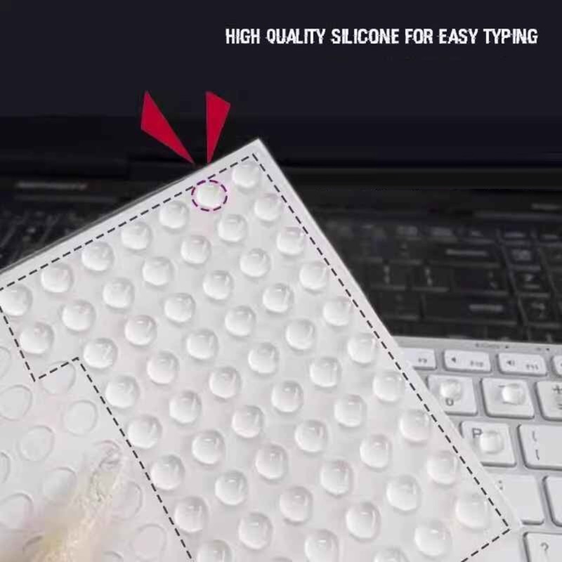 Transparents Silicone Keycaps 3D Sticker For Typing Comfort And Nail Protections