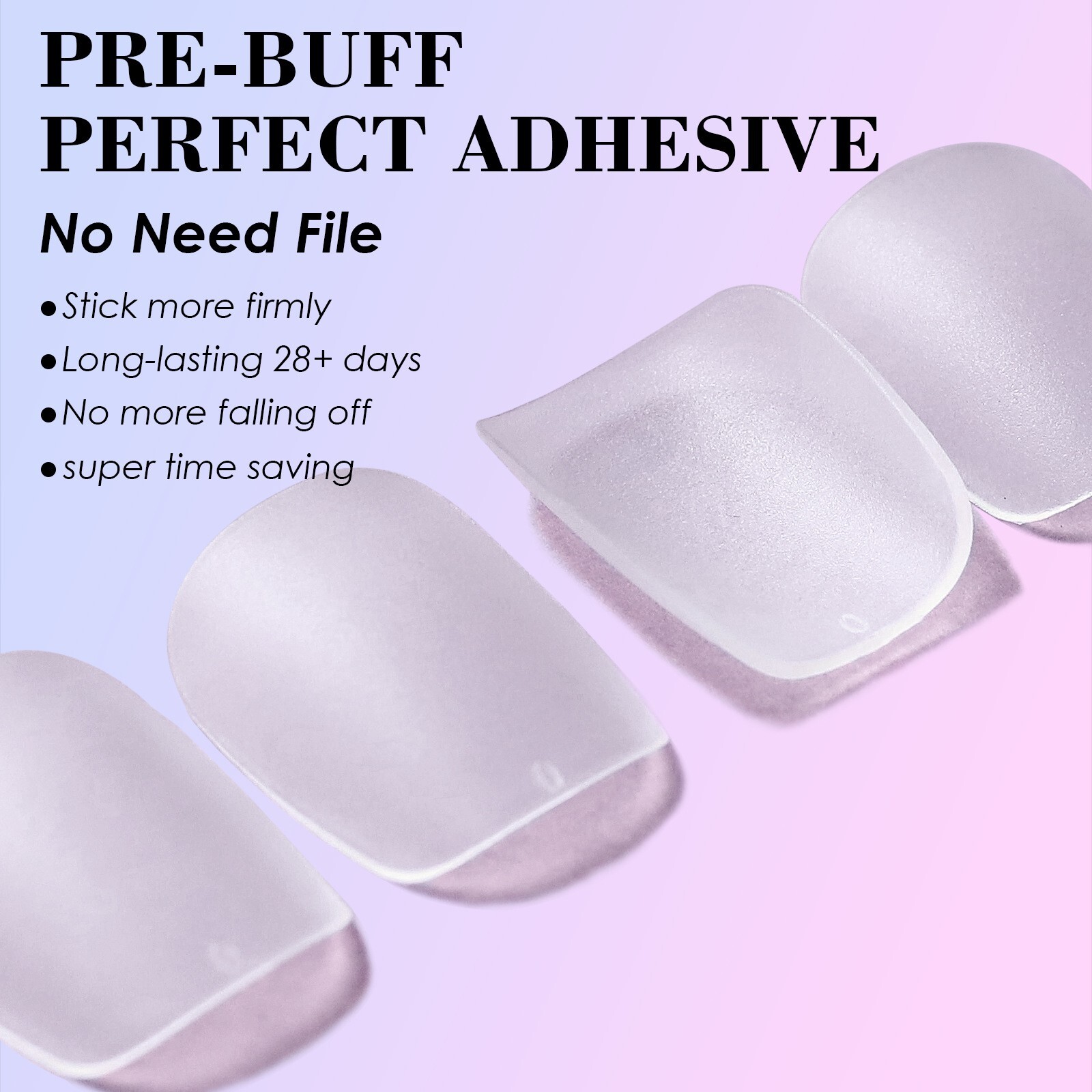 Soft Gel Seamless Frosted Nail Tips 15 Sizes Short Coffin Almond Gel False Nail