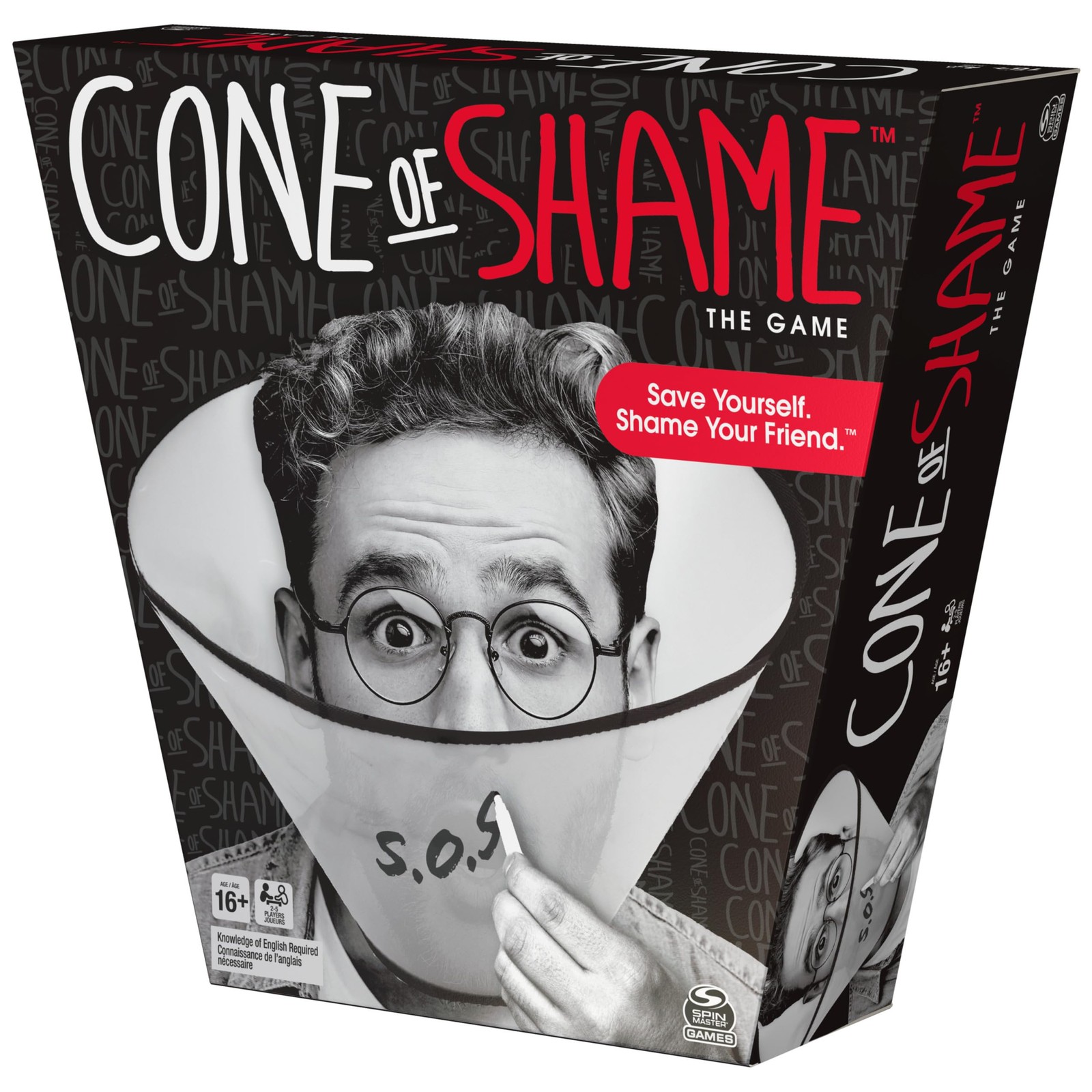 Spin Master Cone of Shame, Guessing Party Game, for One Size, Shame