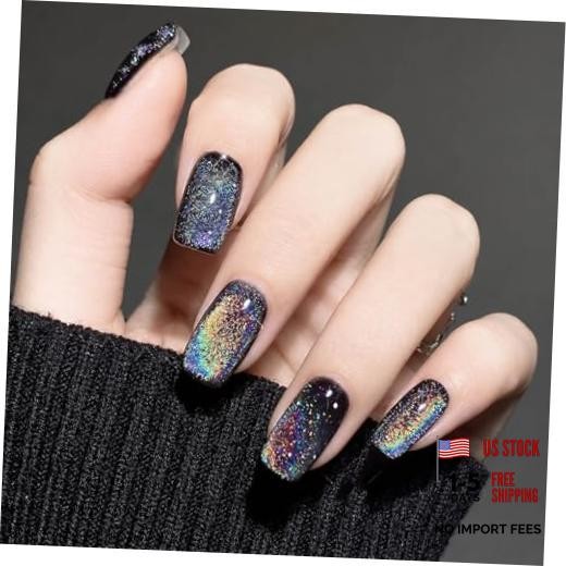24 Ounce Black Chrome – Medium Square-01 – 24Pcs – Black Colorful