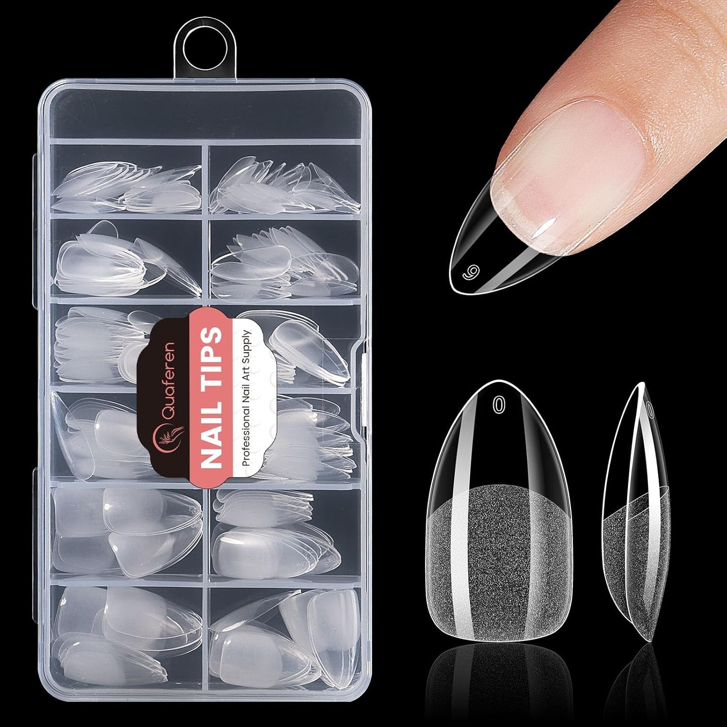 Soft Gel 240pcs Almond Nail Tips – Long Lasting Full Cover for Every Occasion