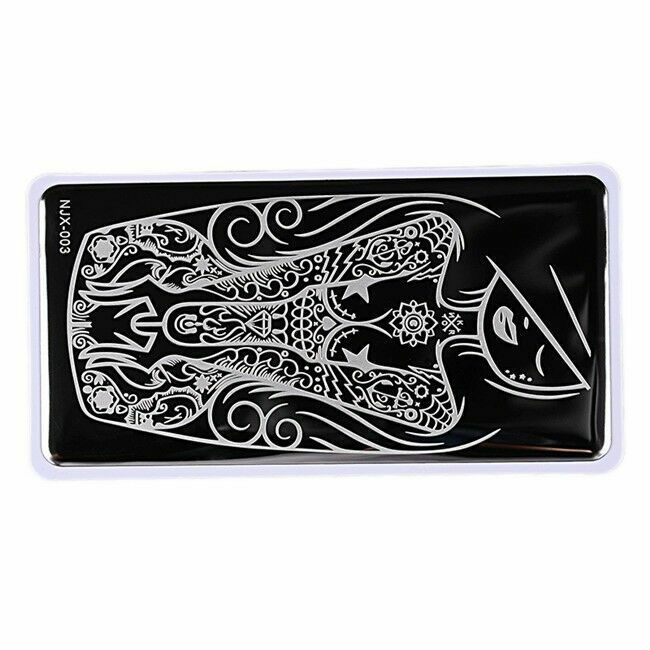 NEW NJX 003 Manicure DIY Nail Art Stamping Ocean Girl Design Image Plate
