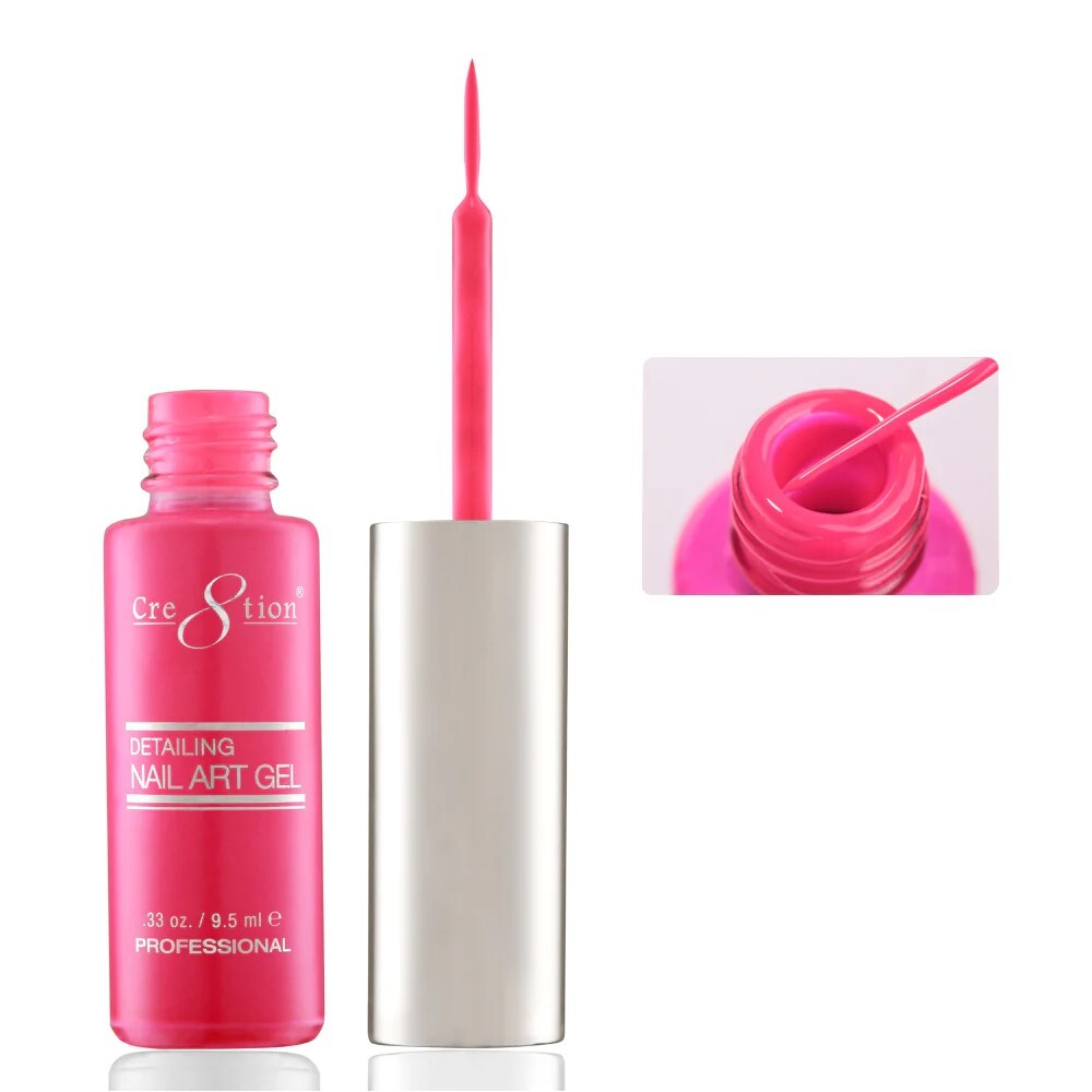 Cre8tion Detailing Nail Art Gel .33 Oz – #10 Fushia