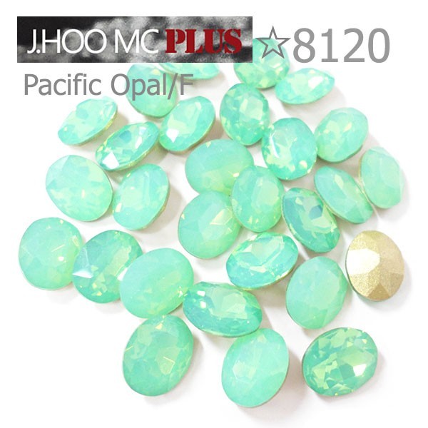 J.HOO Crystal 8120 Oval V-Cut Fancy Rhinestones 8x6mm Nail Art (10pcs)