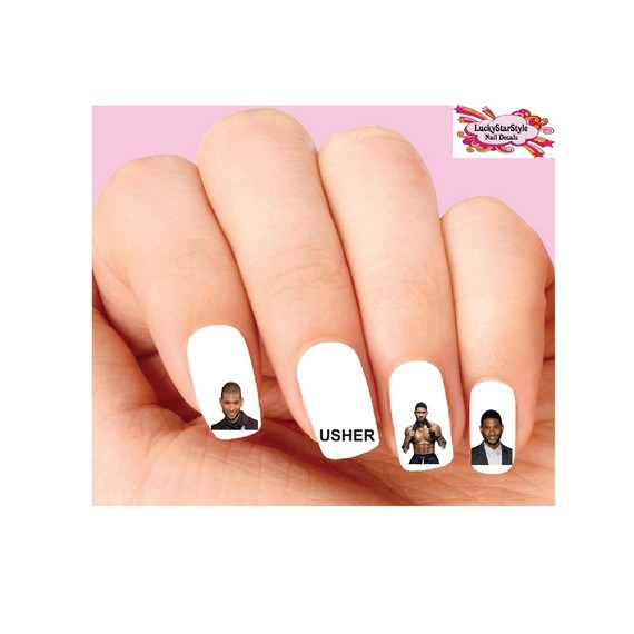 Waterslide Nail Decals Set of 20 – Usher Raymond Assorted