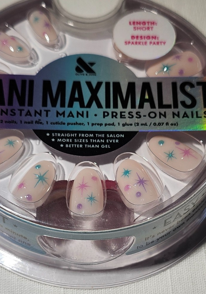 6 Different Press-On Nails Kits – 5 Olive & June and 1 imPRESS (BRAND NEW)