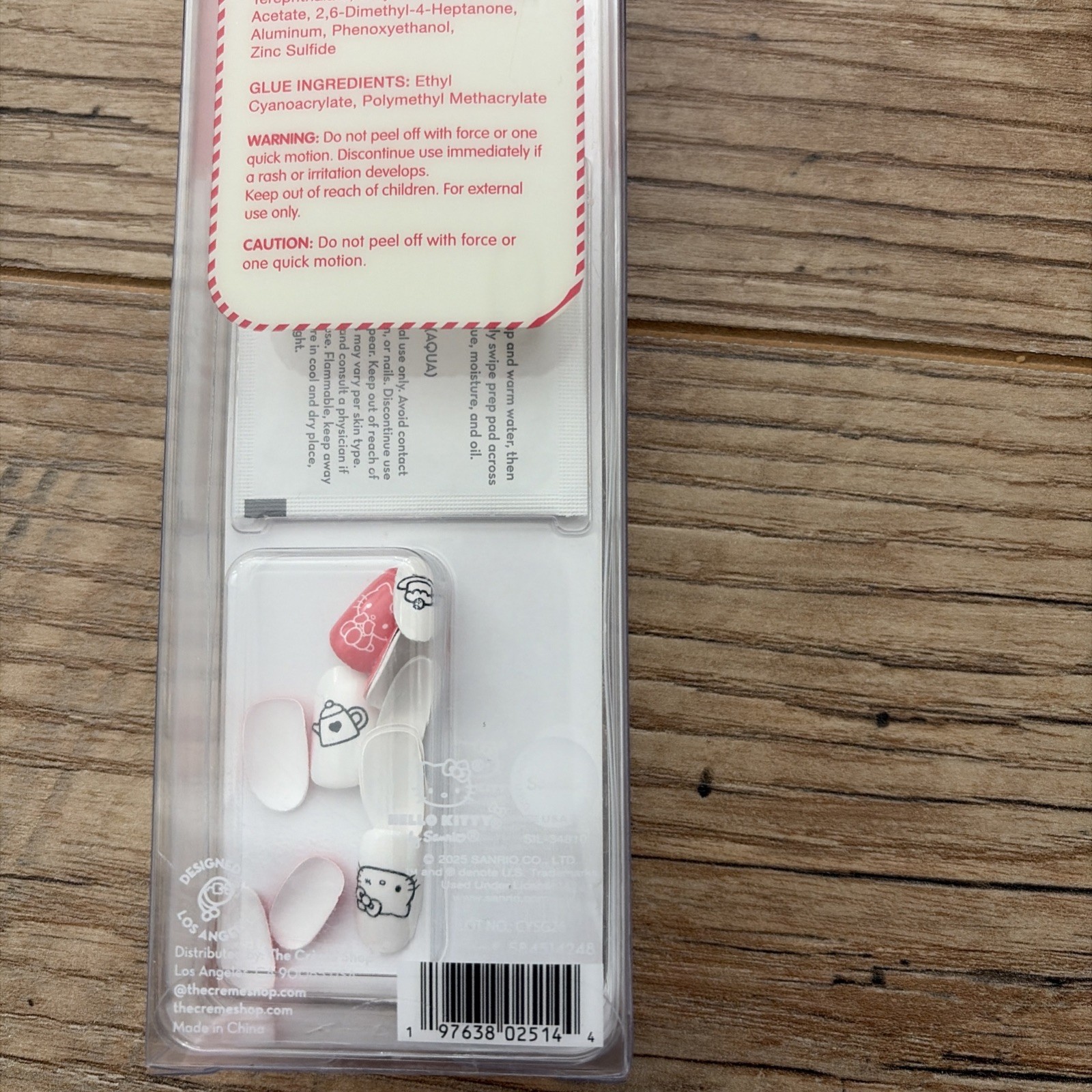 The Crème Shop Press On Nails Hello Kitty 24 Nails Sweet And Cozy Brand New