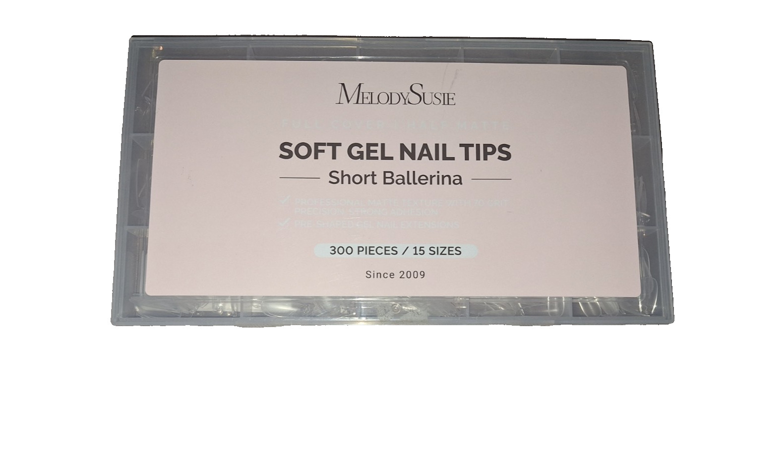 -MelodySusie – Soft Gel Nail Tip Short Ballerina –
