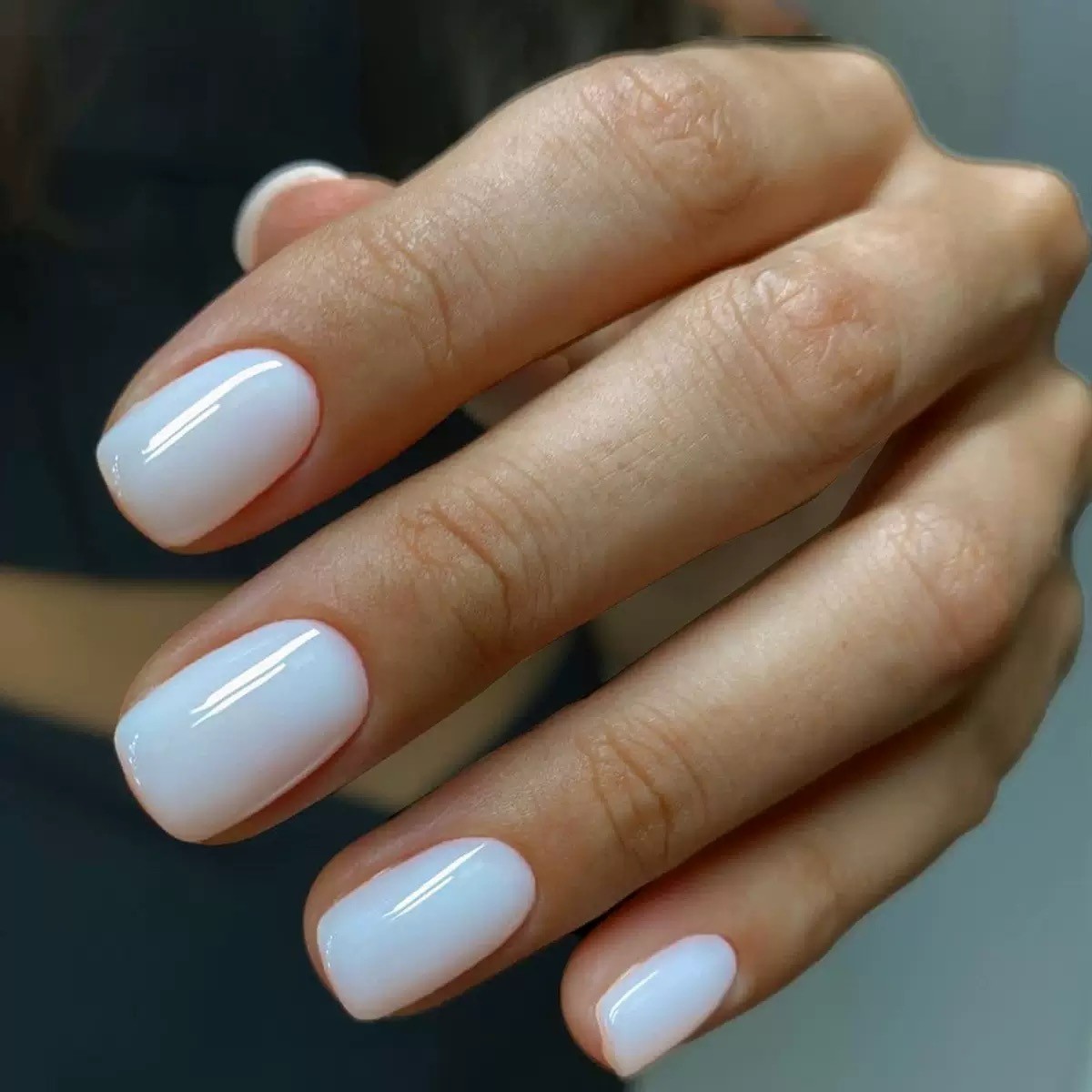 Milky White Press On Nails 24 Pcs Glossy Natural Finish and Easy Apply Nails NIB