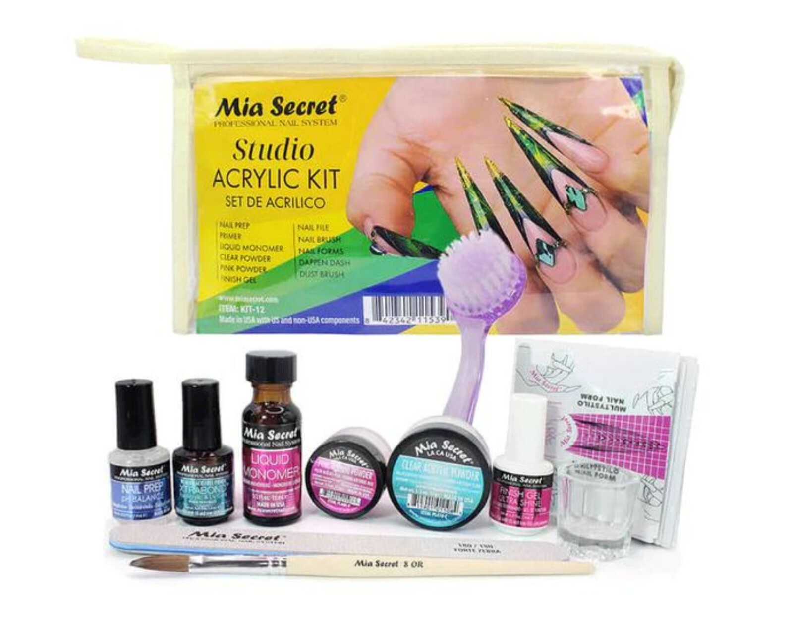 Mia Secre STUDIO ACRYLIC NAIL KIT t (KIT-12)