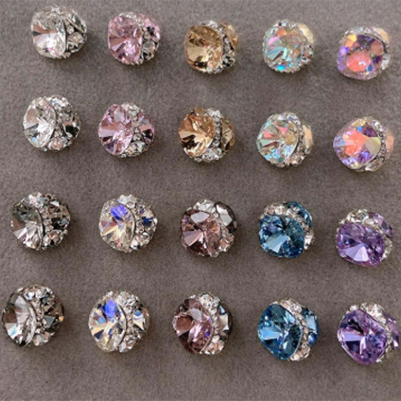10Pcs Nail Art Rhinestones Manicure Nail Decorations Dazzling Rhinestones