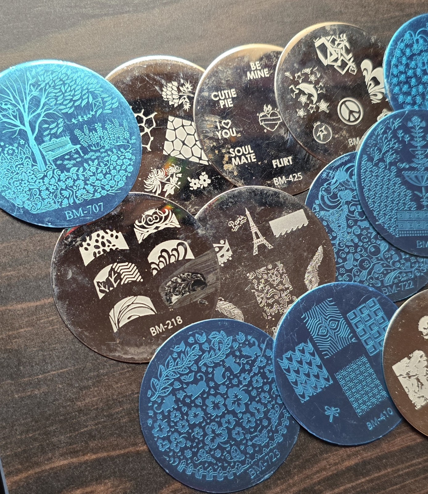 17 Bundle Monster Maniology B.M.C Nail Stamp Plates LOT Collection
