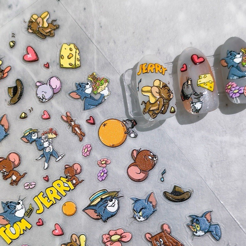 Theme Nail Art Stickers, Character Nail Decal Art, Cartoon Nail Art Stickers(12)
