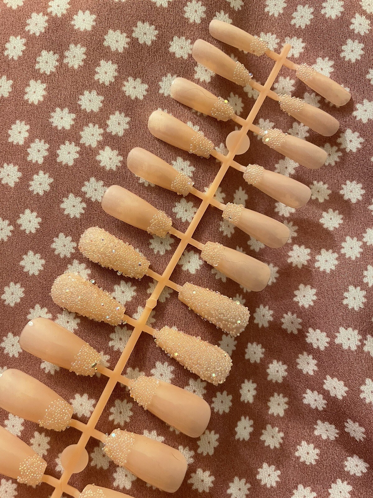 Blush Ballerina Med Press-Ons