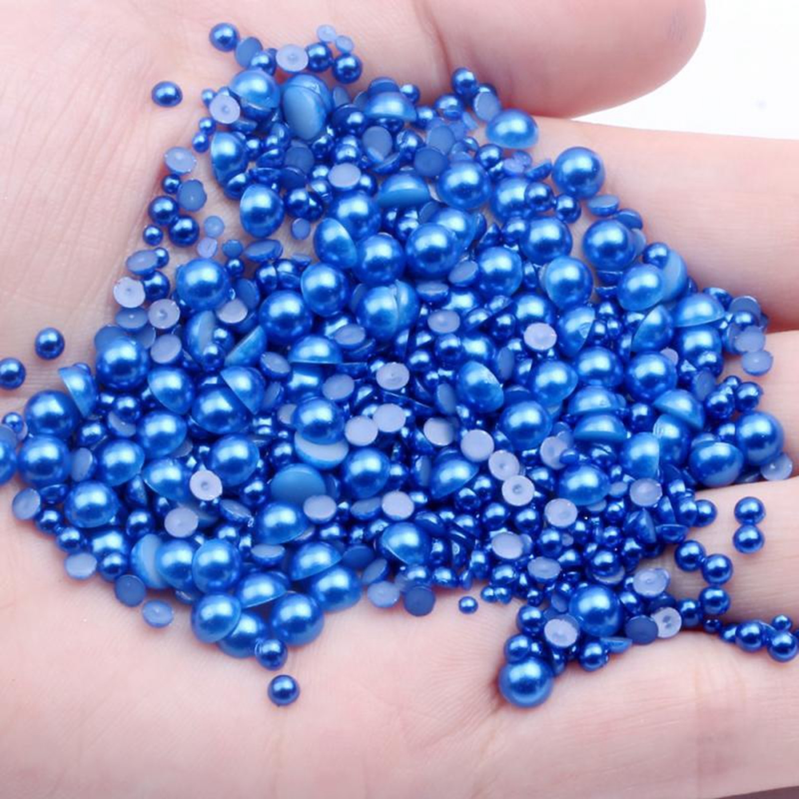 10,000 pcs Acrylic Tiny Half Pearl Flatback Round Bead 1.5mm -4mm Nail Art Tips