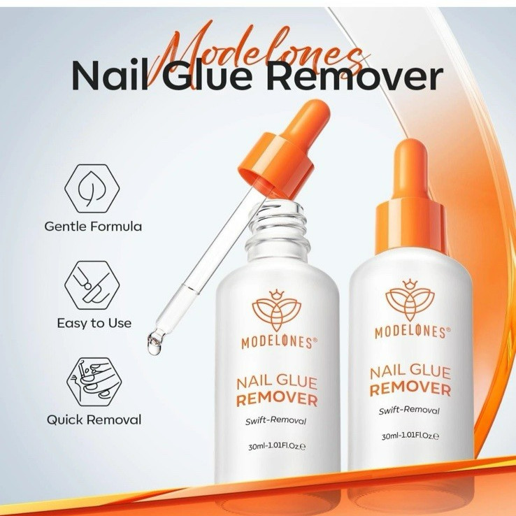 Quick 30ml Nail Glue Remover for Press-On Nails – Easy Two-Step Application