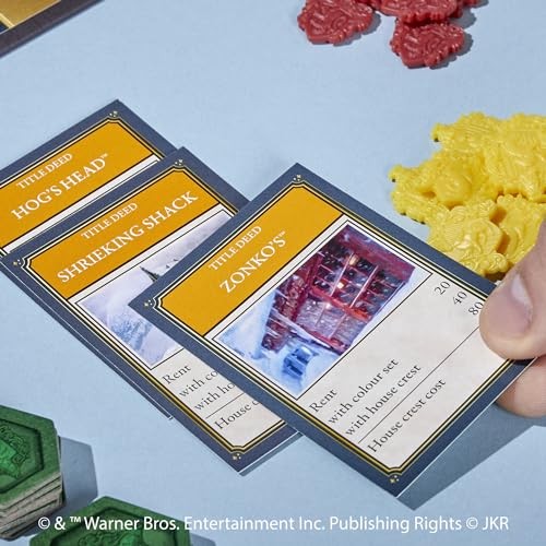 Hasbro Gaming Monopoly Harry Potter 29.2 x x 0.1 cm, Blue and Yellow