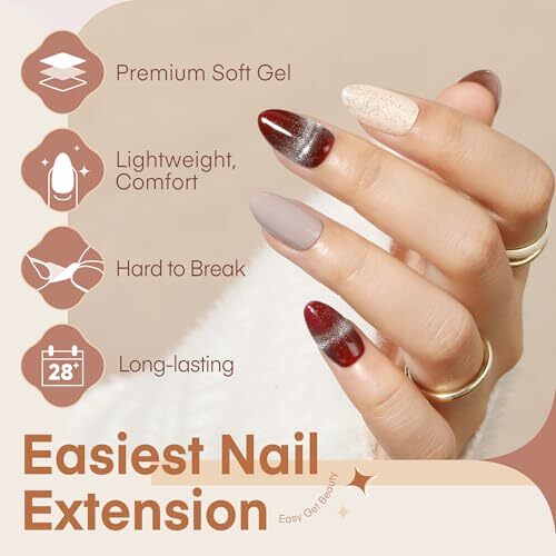 Oval Round Gel x Nail Tips, 504pcs Full Matte Short Oval Almond Oval Full Cover