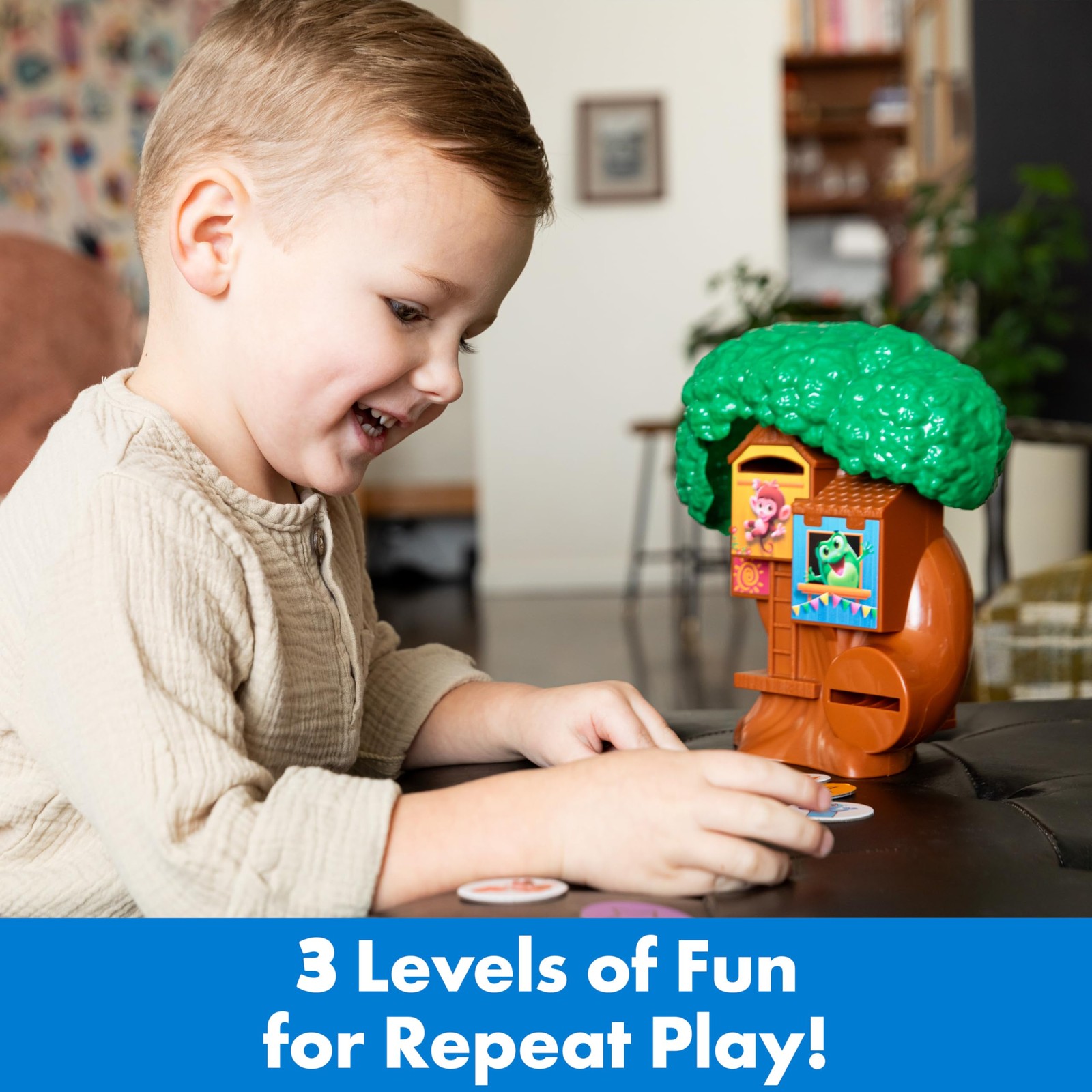 ThinkFun Friends: Tree House – A Token Matching Game – Develop Multicolor
