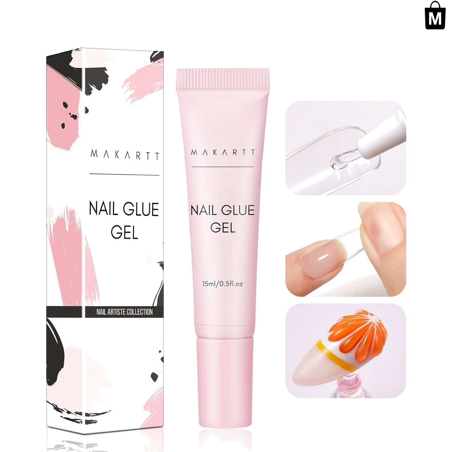 Multifunctional Gel Nail Glue: Strong Hold for Press-Ons & Decorative Nail Art