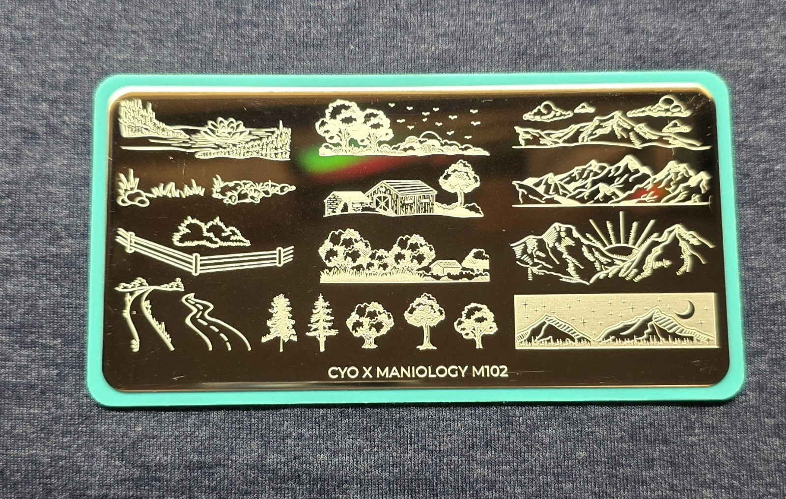 M102 Cyo X Maniology Design Contest The Great Outdoors Nail Stamp Plate HTF