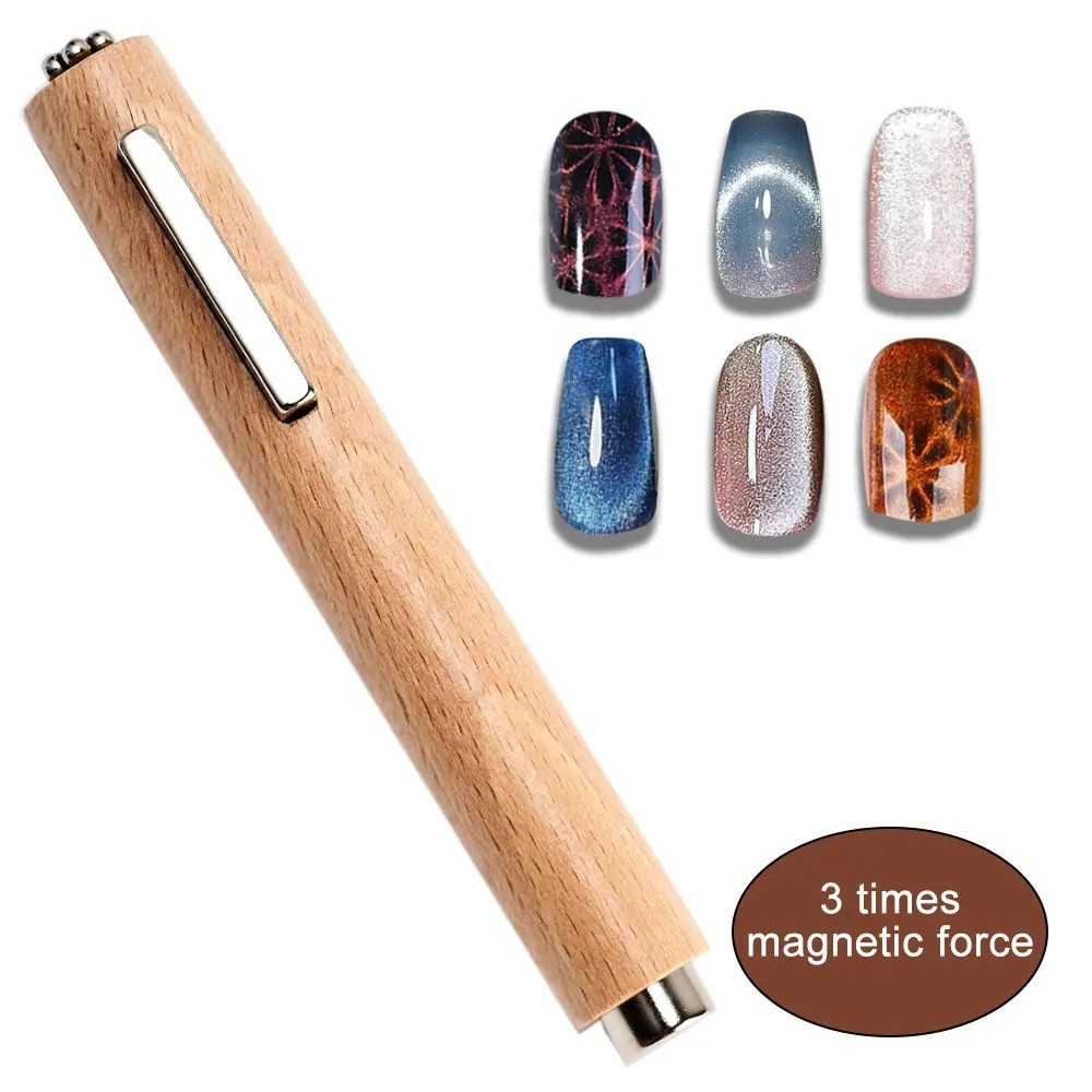 Magnetic Cat Eye Nail Pen 3-in-1 Gel Polish Magnet Stick 130mm Strong