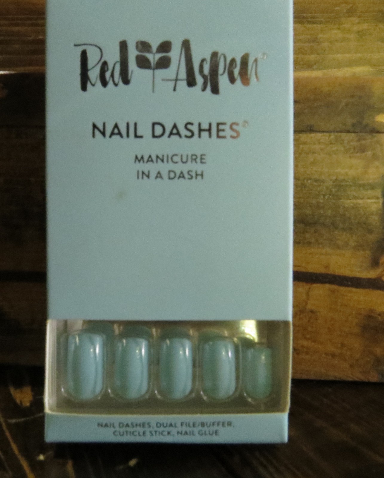 Red Aspen Nail Dashes Saylor Blue Press On Nails New