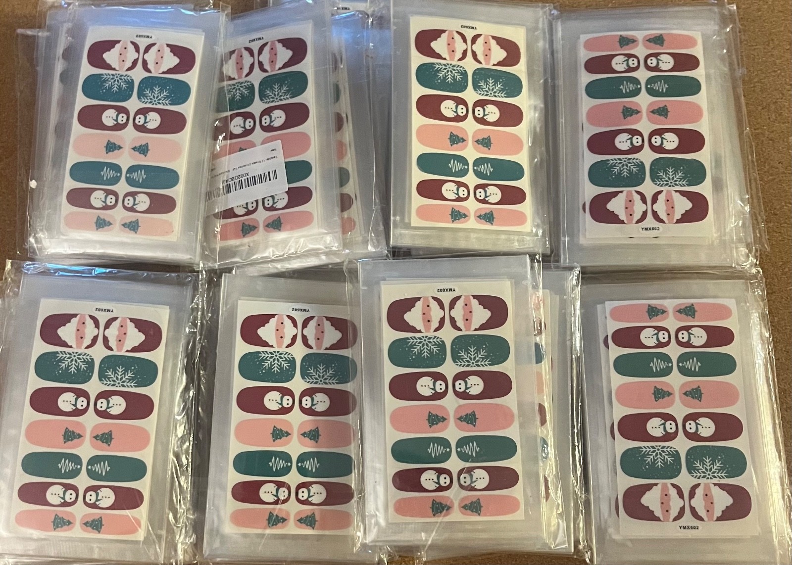 set of 27 Christmas nail wraps 6 sheets in each new in packages