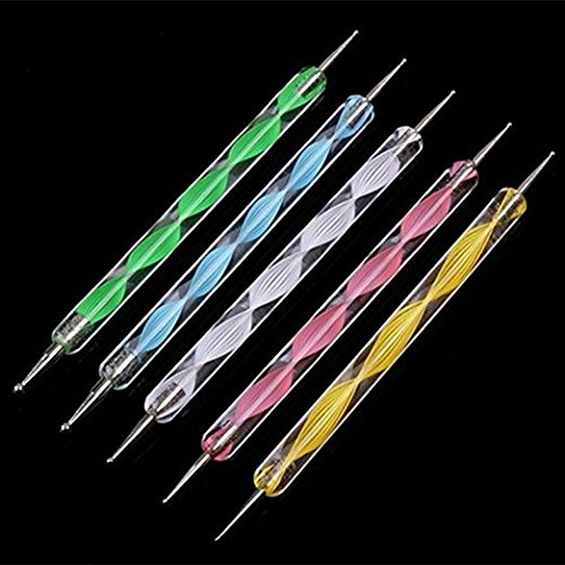 20PCS Nail Art Design Dotting Painting Drawing Polish Brush Pen Tools