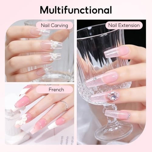 Acrylic Nail Kit with Drill and UV Light for Beginners DIY Home Salon