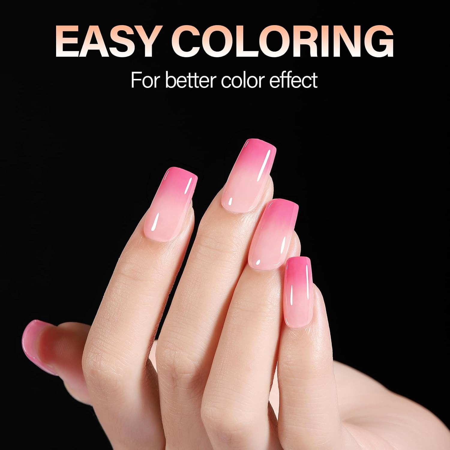 AILLSA Short Square Nail Gel Tips 216 PCS Full Cover for Home Salon | 12 Sizes,