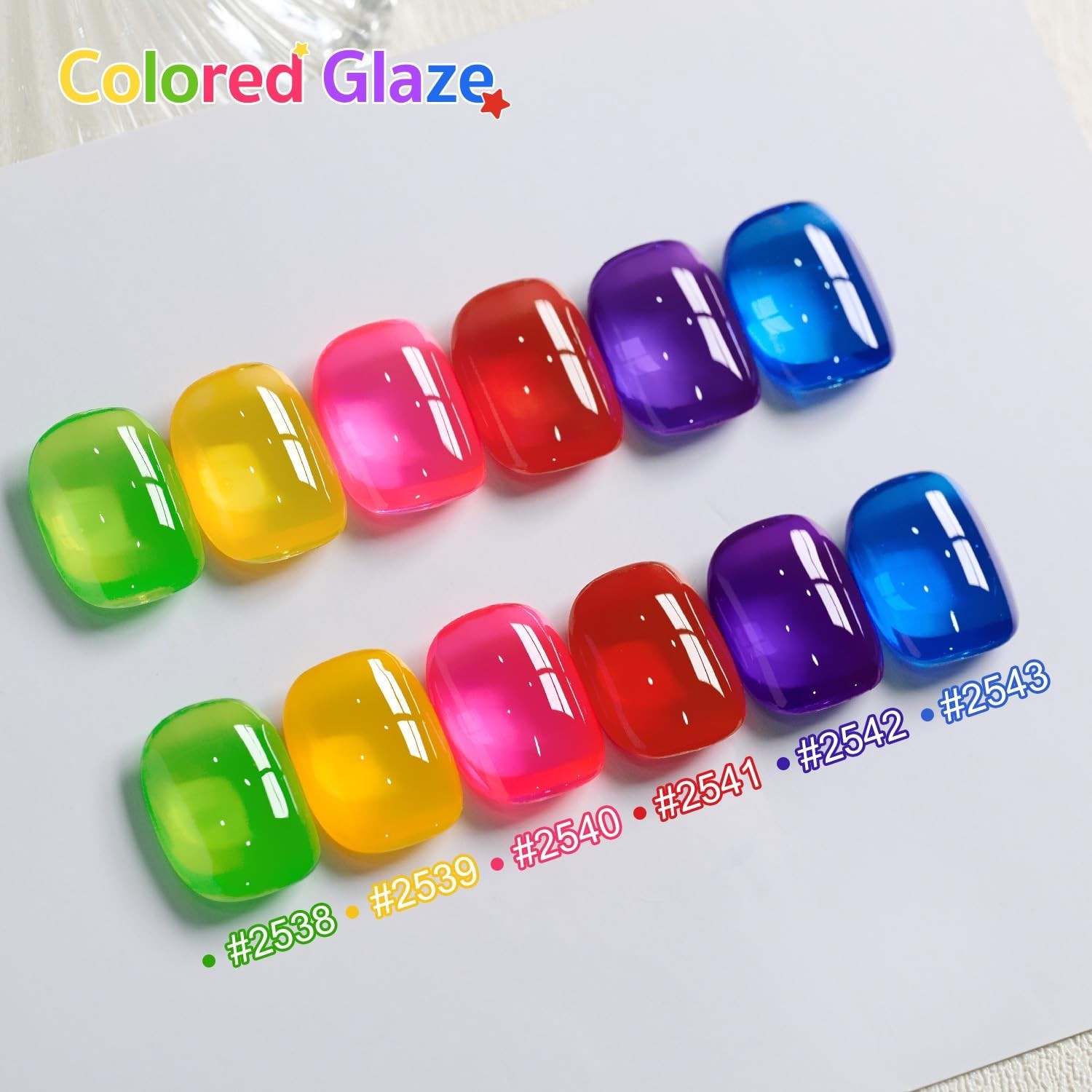 New GAOY Jelly Gel Nail Polish of 6 Transparent Gel Polish Kit EXP: 11/2027