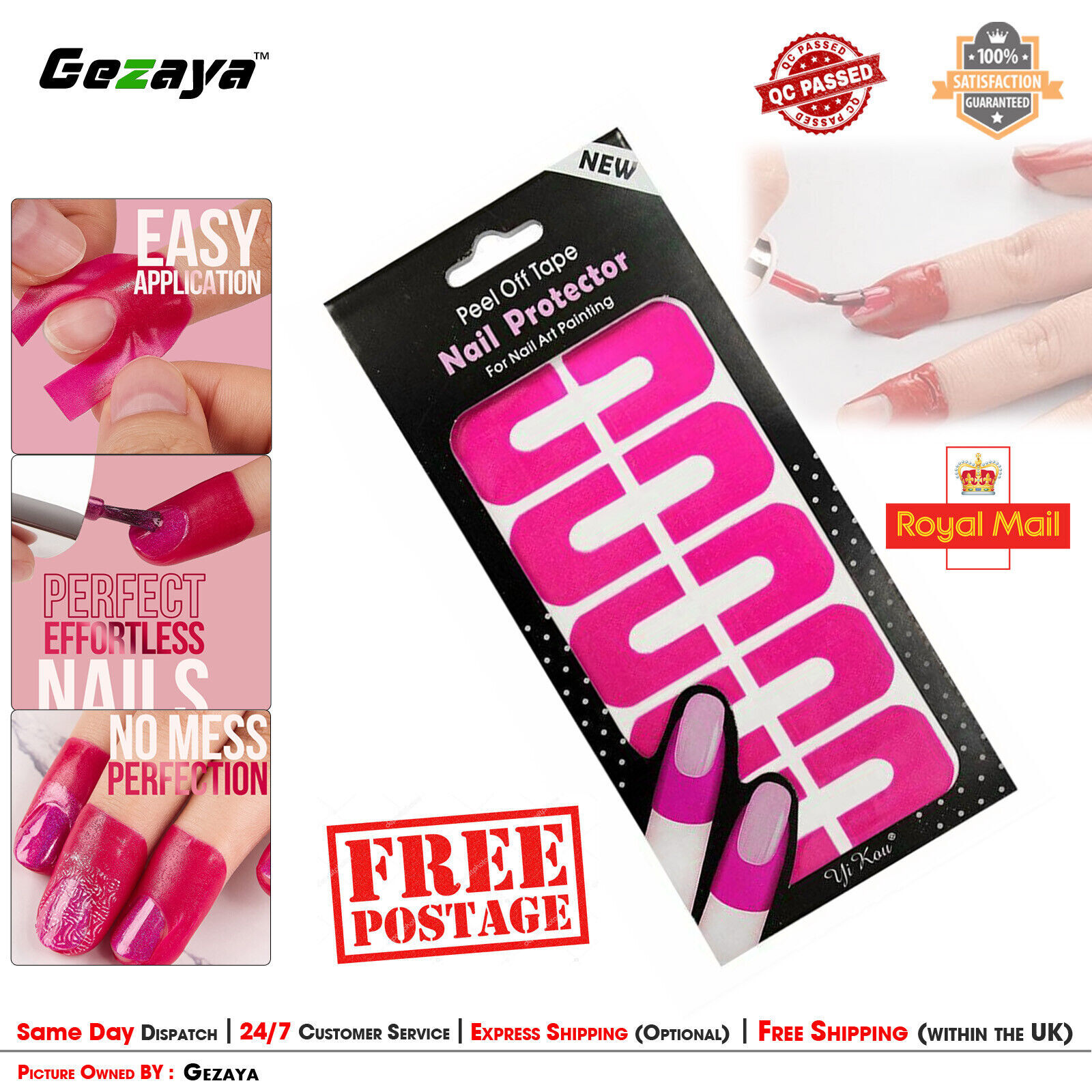 Nail Peel Off Latex Cuticle Tape sheets Palisade Manicure polish Skin Protector