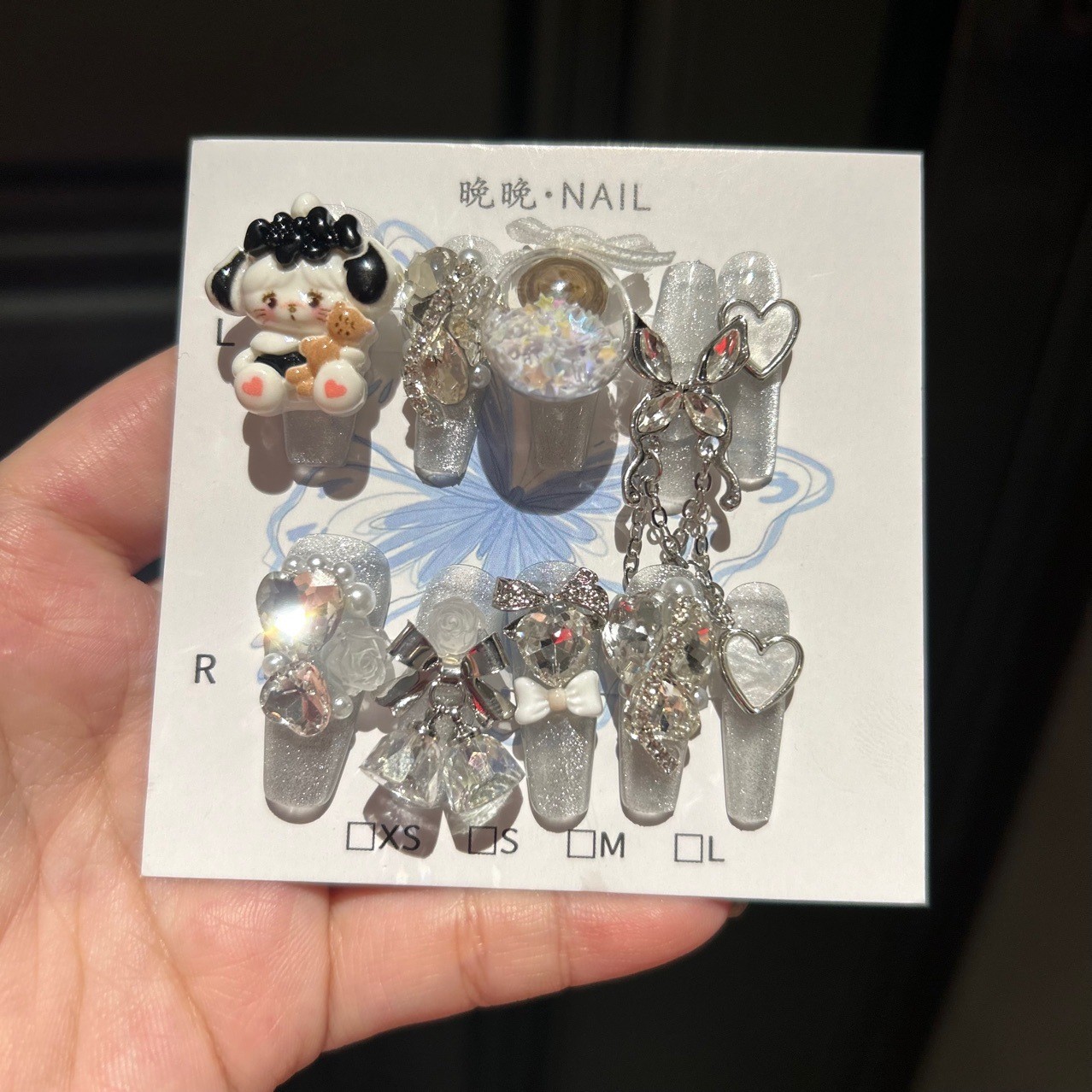 Cute Cool Cartoon Nails Handmade Press On Nails Removable