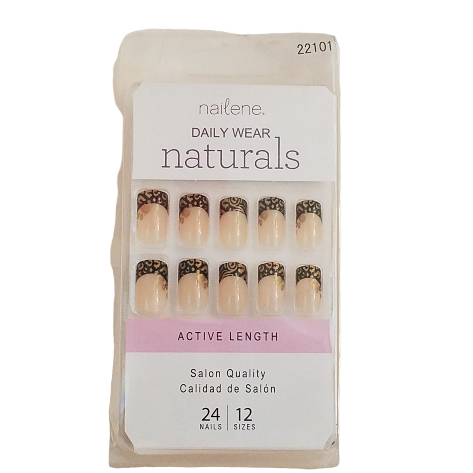 Nailene DAILY WEAR NATURALS Active Length Salon Quality 24 Nails 22101