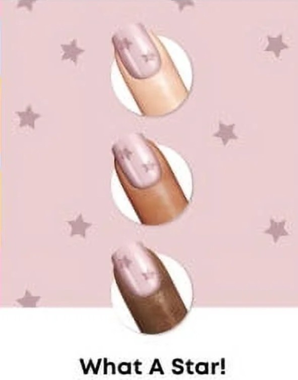 Lot of 2 Sally Hansen Perfect Manicure Press-On Nails • Pink/Purple • Square