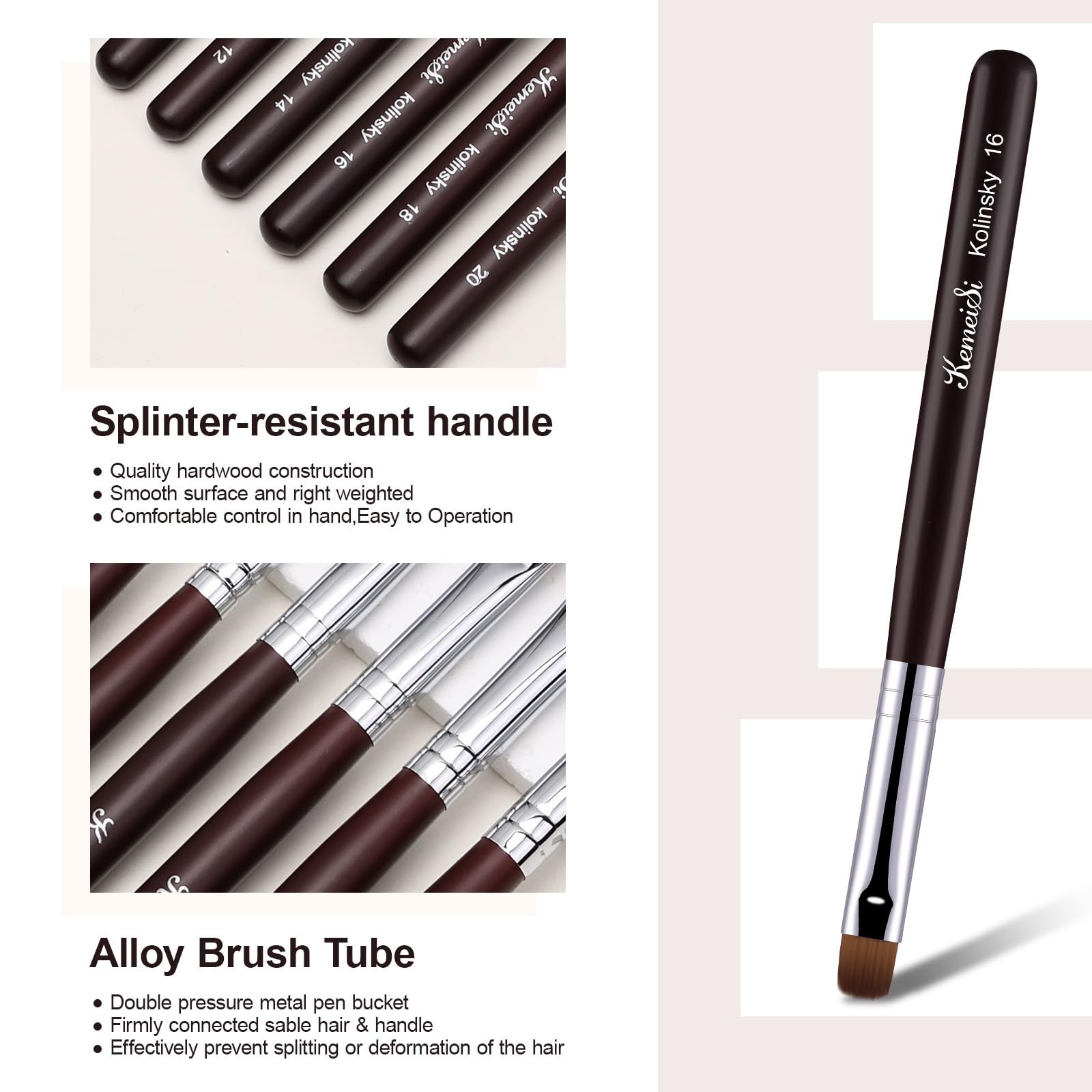 Nail Brush for French Tip, Clean Up Brush for Gel Polish Dual-Use Brush with …
