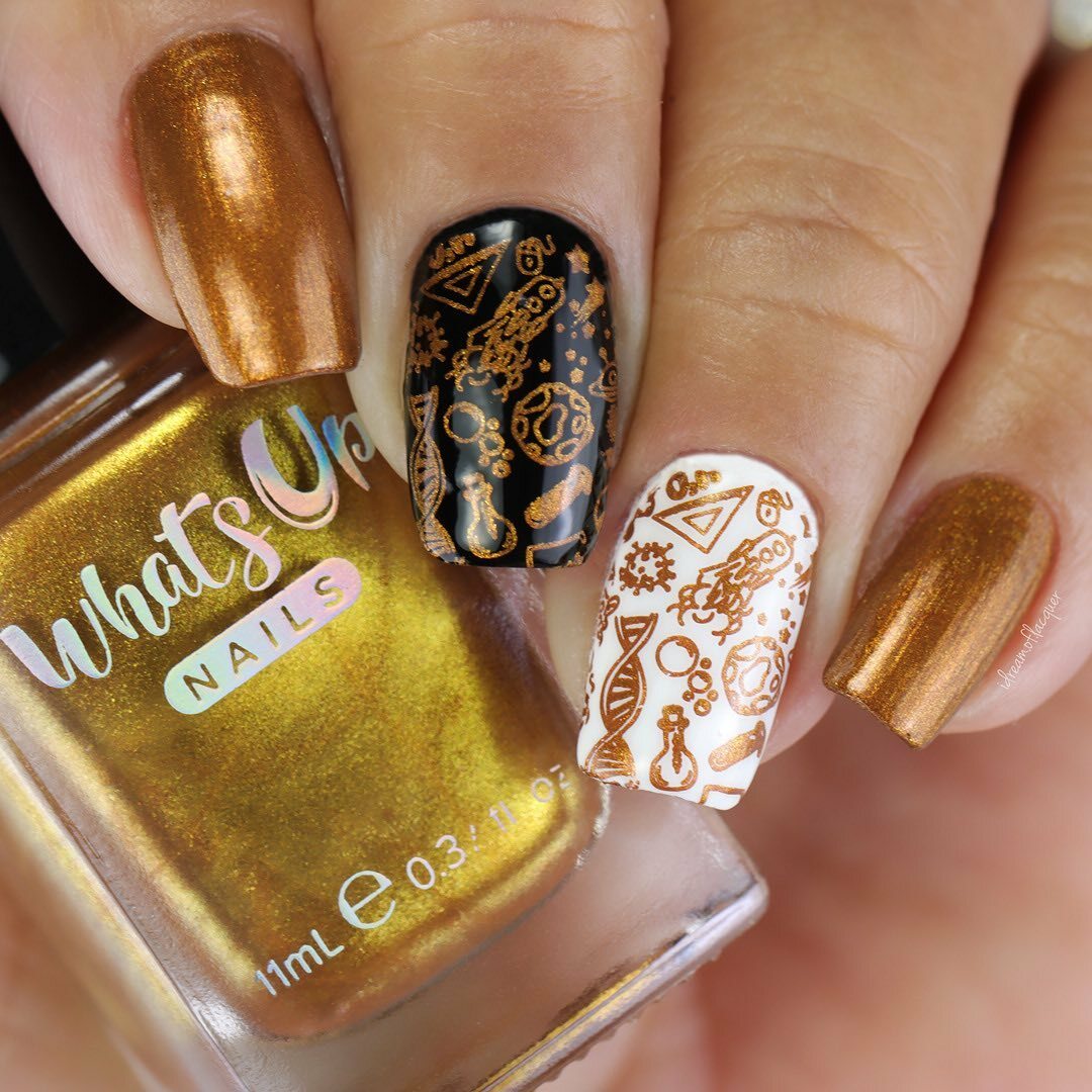 Waiting for Patina Stamping Polish (Bronze Metallic), Nail Polish for Nail Art