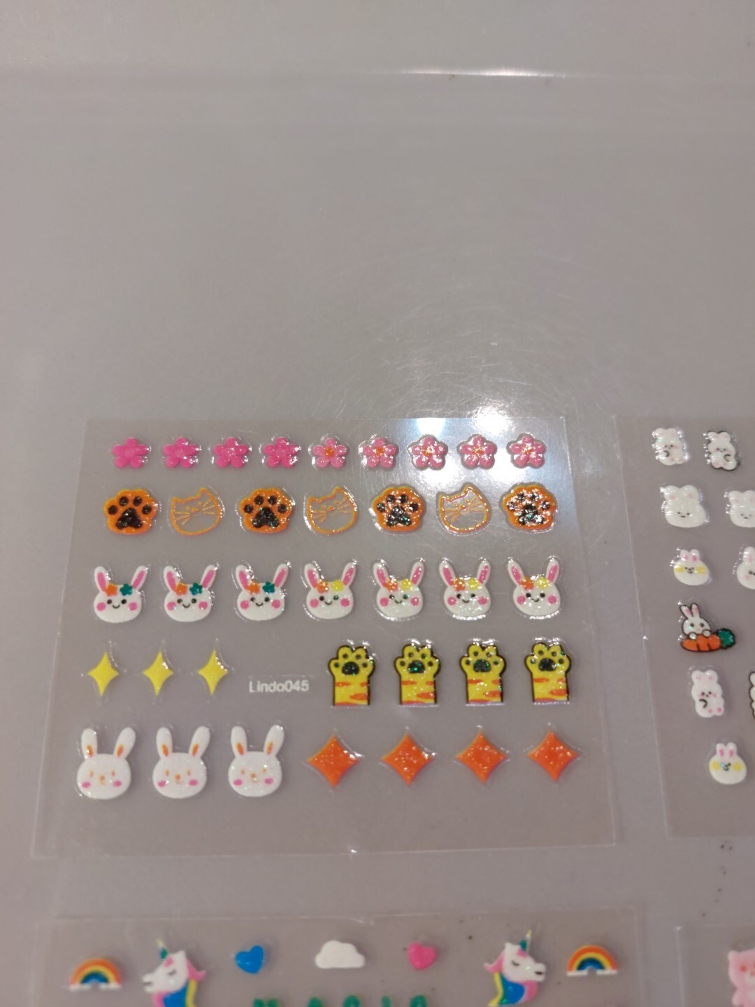 4 X Small Sheets Of Cute Nail Art Stickers (Dn226) New