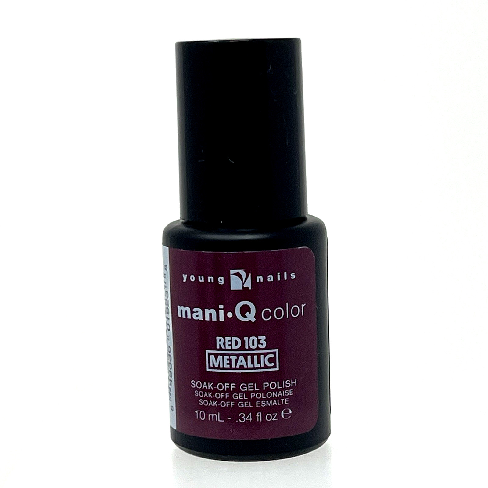 YN Young Nails Mani-Q Color Soft Gel Polish Soak Off – Red 101 Metallic