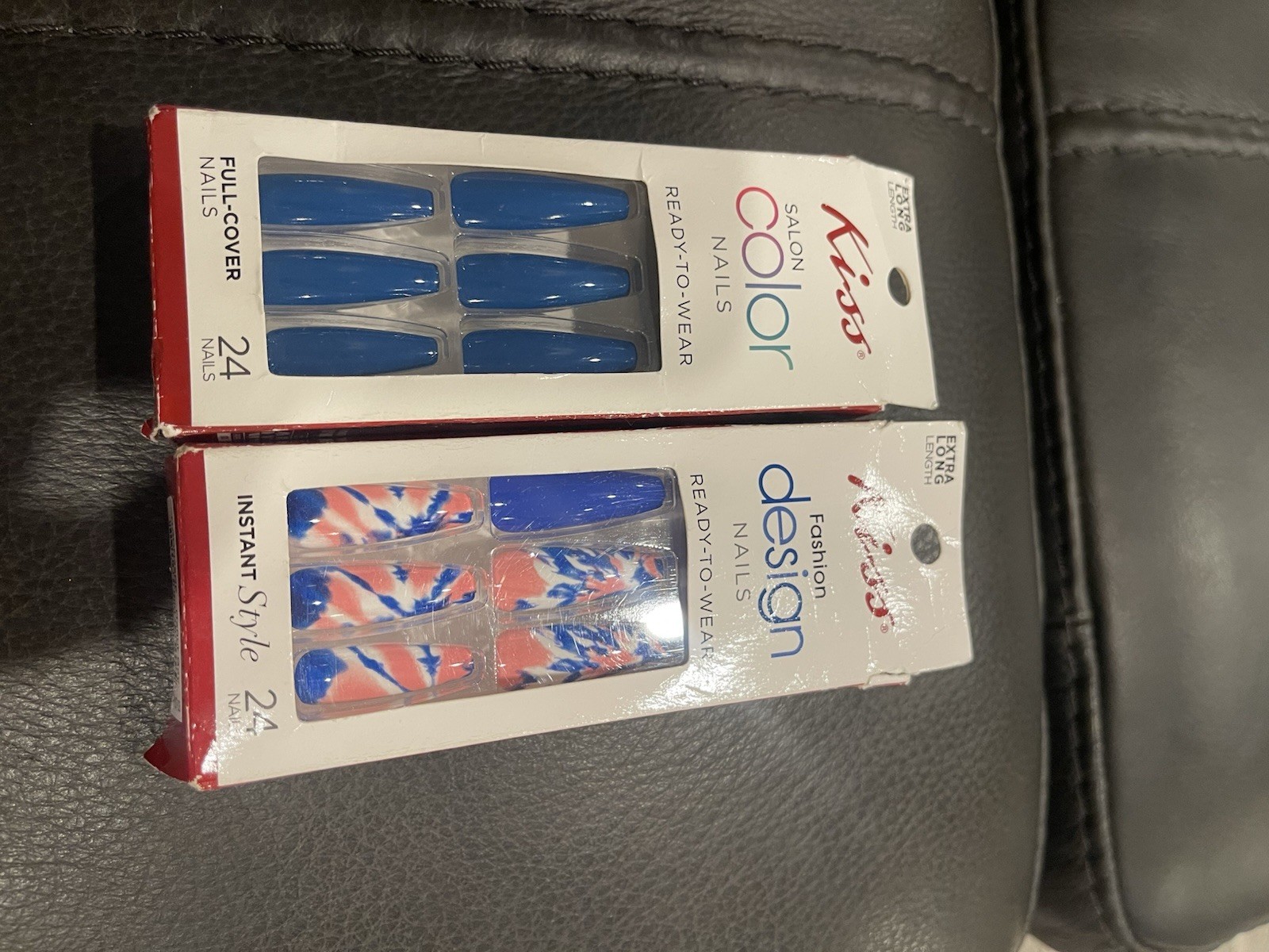 Kiss Fashion Design Nails Extra Long Length Set of 2: Donut Boy Fantastic Dis