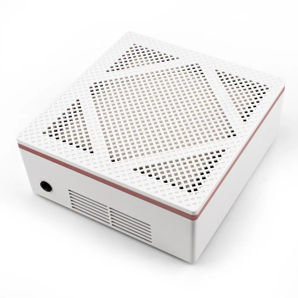 60W Desktop Electric Nail Dust Collector w/ Filter Strong Power Low Noise