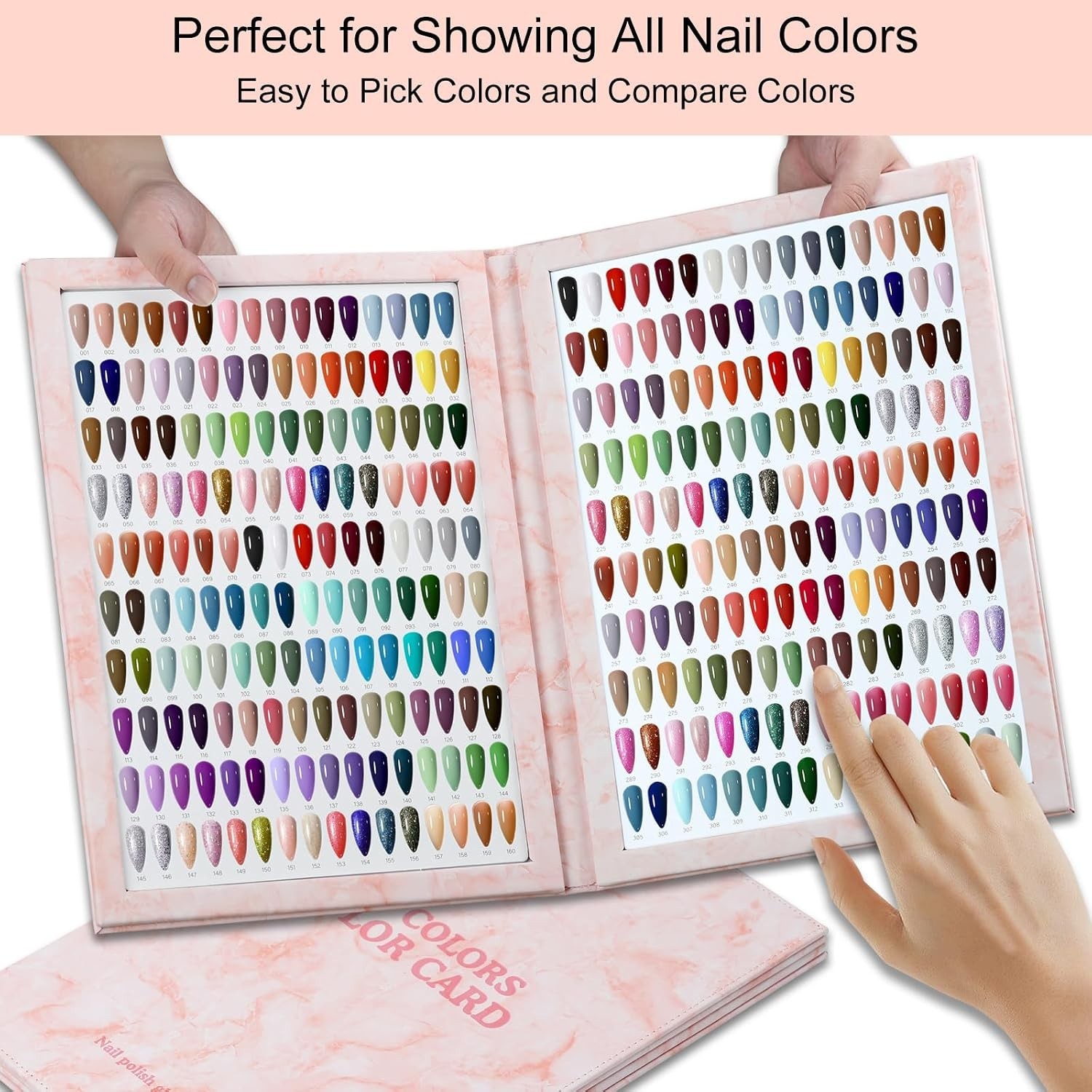 Nail Art Display Book with False Tips